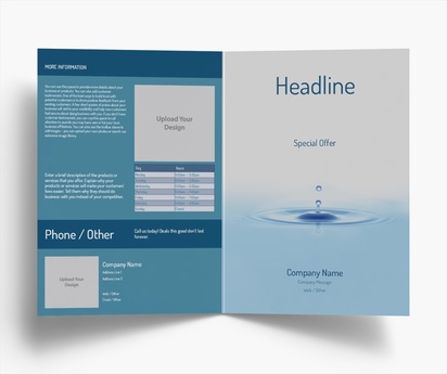 Design Preview for Design Gallery: Spas Folded Leaflets, Bi-fold A5 (148 x 210 mm)