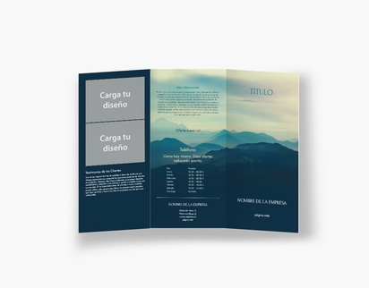 Vista previa del diseño de Galería de diseños de folletos plegados para naturaleza y paisajes, Tríptico DL (99 x 210 mm)
