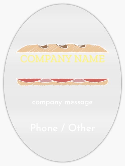 Design Preview for Design Gallery: Conservative Reusable Stickers, 3" x 4" Oval Vertical