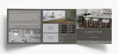 Design Preview for Design Gallery: Kitchen & Bathroom Remodelling Folded Leaflets, Tri-fold Square (148 x 148 mm)
