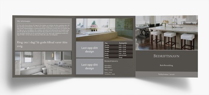 Forhåndsvisning av design for Designgalleri: Oppussing av kjøkken og bad Brosjyrer, 3-fløyet Kvadratisk 148 x 148 mm