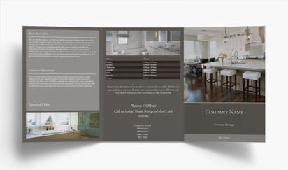 Design Preview for Design Gallery: Kitchen & Bathroom Remodelling Folded Leaflets, Tri-fold A5 (148 x 210 mm)