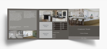 Design Preview for Design Gallery: Kitchen & Bathroom Remodelling Folded Leaflets, Tri-fold Square (210 x 210 mm)
