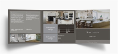 Forhåndsvisning av design for Designgalleri: Oppussing av kjøkken og bad Brosjyrer, 3-fløyet Kvadratisk 210 x 210 mm