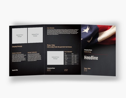 Design Preview for Design Gallery: Patriotic & Military Flyers & Leaflets, Tri-fold A5 (148 x 210 mm)