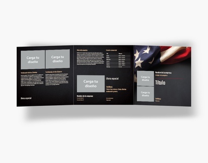 Vista previa del diseño de Galería de diseños de folletos plegados para derecho, seguridad pública y política, Tríptico Cuadrado (148 x 148 mm)