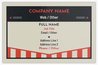 Design Preview for Design Gallery: Campaigning & Fundraising Ultra-Thick Business Cards, Standard (85 x 55 mm)
