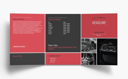 Design Preview for Design Gallery: Automotive & Transportation Folded Leaflets, Tri-fold A6 (105 x 148 mm)