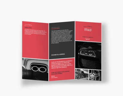 Vista previa del diseño de Galería de diseños de folletos plegados para automoción y transporte, Pliegue en acordeón DL (99 x 210 mm)