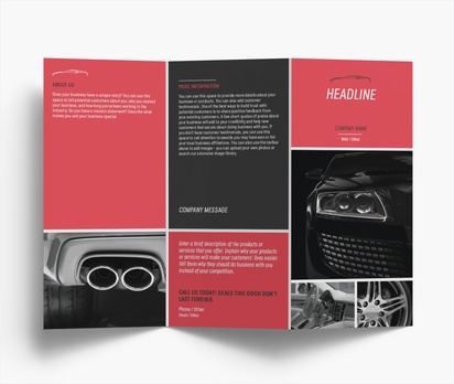 Design Preview for Design Gallery: Car Wash & Valeting Folded Leaflets, Z-fold DL (99 x 210 mm)