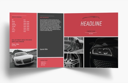 Design Preview for Design Gallery: Auto Dealers Folded Leaflets, Bi-fold Square (210 x 210 mm)