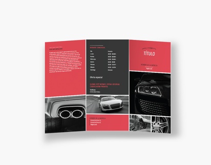 Vista previa del diseño de Galería de diseños de folletos plegados para automoción y transporte, Tríptico DL (99 x 210 mm)