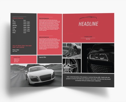 Design Preview for Design Gallery: Automotive & Transportation Folded Leaflets, Bi-fold A4 (210 x 297 mm)