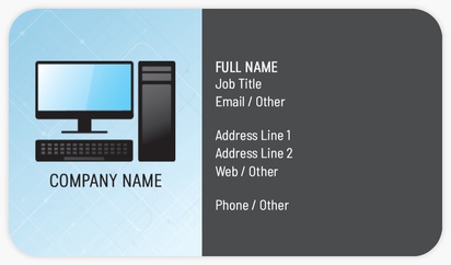 Design Preview for Design Gallery: Computer & Software Sales Rounded Corner Business Cards, Standard (3.5" x 2")