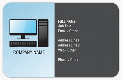 Design Preview for Design Gallery: IT Consulting Rounded Corner Business Cards, Rounded Standard (85 x 55 mm)