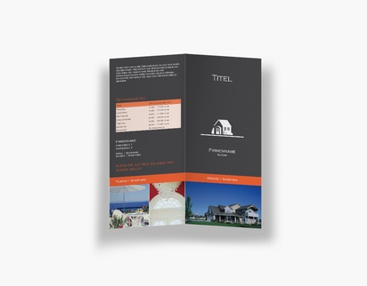 Designvorschau für Designgalerie: Falzflyer Immobiliengutachten & Investitionen, Einbruchfalz DL (99 x 210 mm)