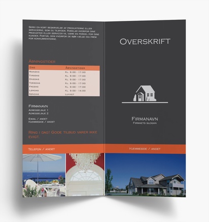 Forhåndsvisning af design for Designgalleri: Finans og forsikring Brochurer, Midterfals DL (99 x 210 mm)