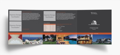 Designvorschau für Designgalerie: Falzflyer Immobilien, Wickelfalz Quadratisch (210 x 210 mm)