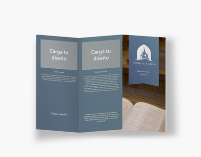Vista previa del diseño de Galería de diseños de folletos plegados para religión y espiritualismo, Pliegue en acordeón DL (99 x 210 mm)