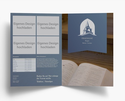 Designvorschau für Designgalerie: Falzflyer Religiös & Geistig, Einbruchfalz A4 (210 x 297 mm)