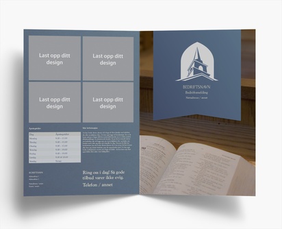 Forhåndsvisning av design for Designgalleri: Religion og spirituelt Brosjyrer, 2-fløyet A4 (210 x 297 mm)