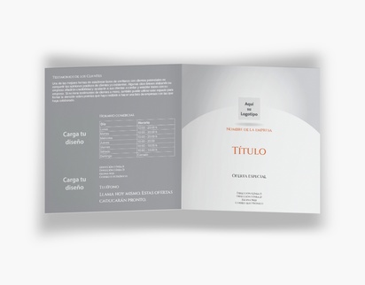 Vista previa del diseño de Galería de diseños de folletos plegados para servicios empresariales, Díptico Cuadrado (148 x 148 mm)