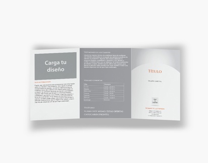 Vista previa del diseño de Galería de diseños de folletos plegados para servicios empresariales, Tríptico A6 (105 x 148 mm)