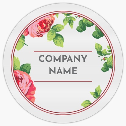 Design Preview for Business Services Reusable Stickers Templates, 2" x 2" Circle Horizontal