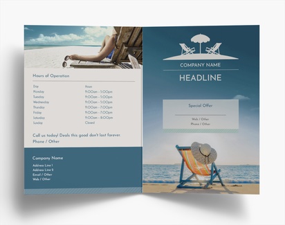 Design Preview for Design Gallery: Travel Agencies Folded Leaflets, Bi-fold A6 (105 x 148 mm)