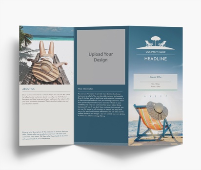 Design Preview for Design Gallery: Travel Agencies Folded Leaflets, Z-fold DL (99 x 210 mm)