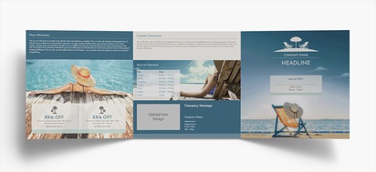 Design Preview for Design Gallery: Travel Agencies Folded Leaflets, Tri-fold Square (210 x 210 mm)