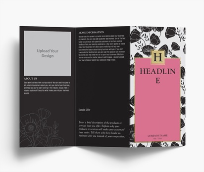 Design Preview for Design Gallery: Nail Salons Folded Leaflets, Z-fold DL (99 x 210 mm)