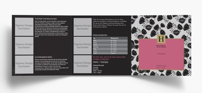 Designvorschau für Designgalerie: Falzflyer Florale Muster, Wickelfalz Quadratisch (148 x 148 mm)