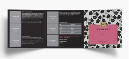 Forhåndsvisning av design for Designgalleri: Arrangementer og underholdning Brosjyrer, 3-fløyet Kvadratisk 148 x 148 mm