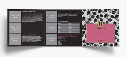 Anteprima design per Galleria di design: volantini per organizzazione eventi, 2 pieghe a portafoglio 148 x 148 mm
