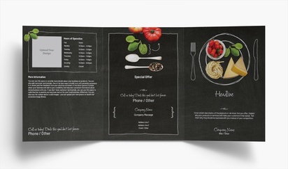 Design Preview for Design Gallery: Food Catering Folded Leaflets, Tri-fold A5 (148 x 210 mm)