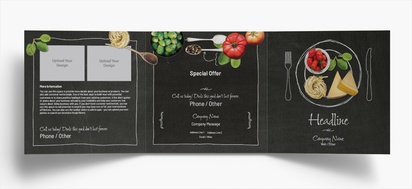 Design Preview for Design Gallery: Food Catering Folded Leaflets, Tri-fold Square (148 x 148 mm)