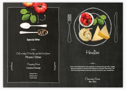 Design Preview for Design Gallery: Food & Beverage Flyers, Bi-fold A5
