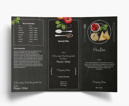 Design Preview for Design Gallery: Restaurants Flyers & Leaflets, Tri-fold DL (99 x 210 mm)
