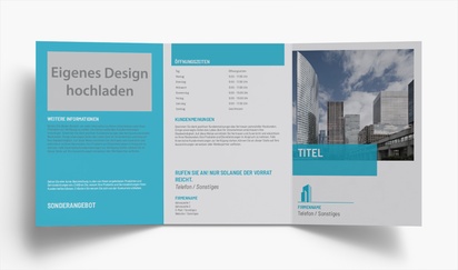 Designvorschau für Designgalerie: Flyer und Falzflyer Unternehmensdienstleistungen, Wickelfalz A5 (148 x 210 mm)