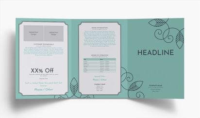 Design Preview for Design Gallery: Hair Salons Folded Leaflets, Tri-fold A5 (148 x 210 mm)