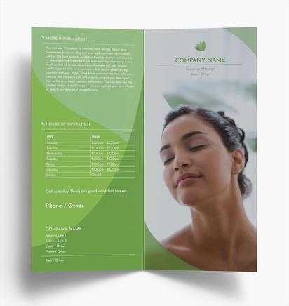 Design Preview for Design Gallery: Health & Wellness Folded Leaflets, Bi-fold DL (99 x 210 mm)