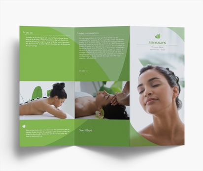 Forhåndsvisning af design for Designgalleri: Sundhed og velvære Brochurer, Z-fals DL (99 x 210 mm)