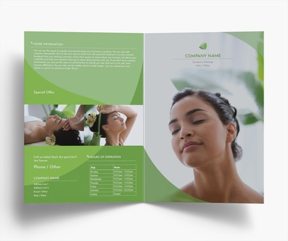 Design Preview for Design Gallery: Massage & Reflexology Flyers & Leaflets, Bi-fold A5 (148 x 210 mm)