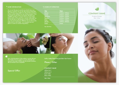 Design Preview for Design Gallery: Beauty & Spa Flyers, Tri-fold DL