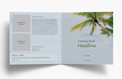 Design Preview for Design Gallery: Travel Agencies Folded Leaflets, Bi-fold Square (148 x 148 mm)