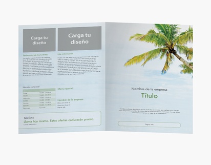 Vista previa del diseño de Galería de diseños de folletos plegados para excursiones y visitas turísticas, Díptico A4 (210 x 297 mm)