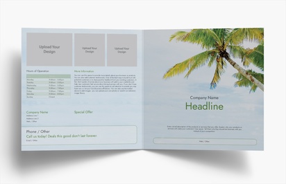 Design Preview for Design Gallery: Travel Agencies Folded Leaflets, Bi-fold Square (210 x 210 mm)