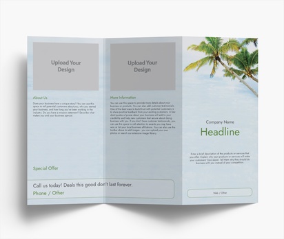 Design Preview for Design Gallery: Tanning Salons Folded Leaflets, Z-fold DL (99 x 210 mm)