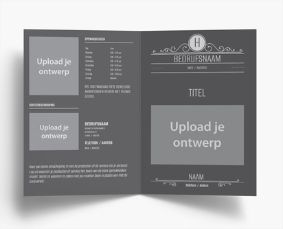 Voorvertoning ontwerp voor Ontwerpgalerij: Marketing en PR Folders, Tweeluik A4 (210 x 297 mm)